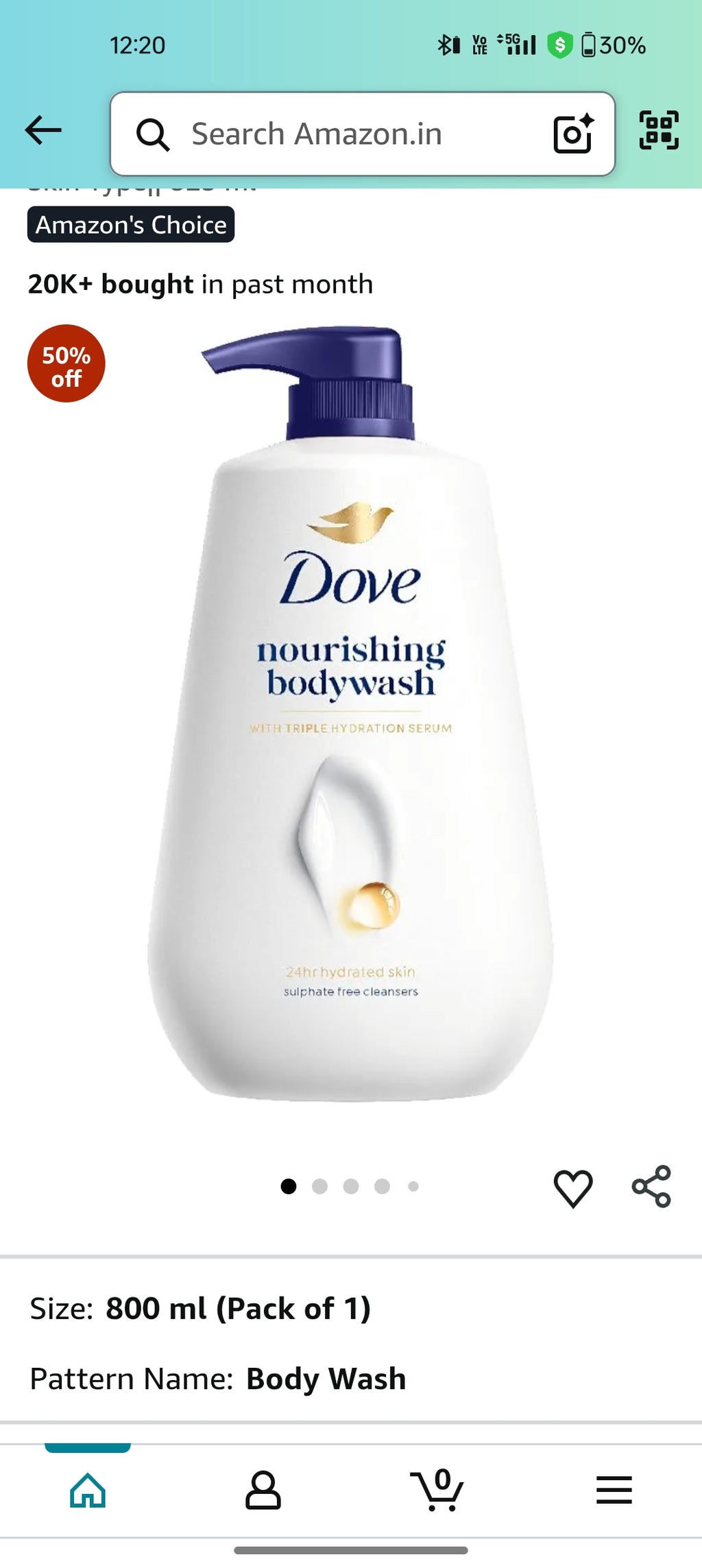 Dove Body wash